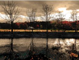 P09AutumnOnTheRiver18x24